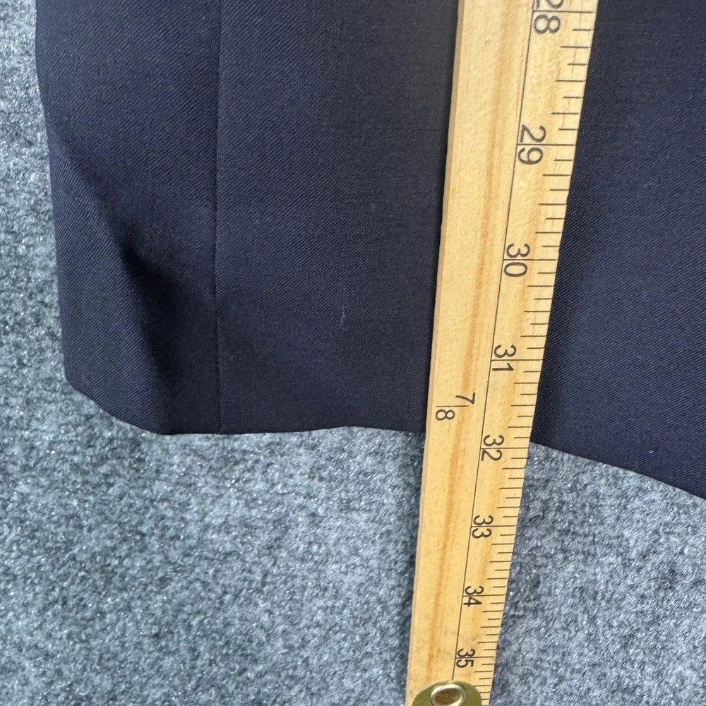 Jos A Bank Mens 41L Navy Blue Blazer Gold Two‎ Button Sport Coat Jacket Business